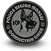 Ecusson Brodé Conducteur Chien K9 Morges Suisse