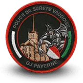 Ecusson Brodé Police Vaudoise Gj Payerne Suisse