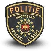 Ecusson Brodé Politie Hoofdstad Brussel Elsene Police Belgian