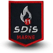 Ecusson Brodé Sdis Marne