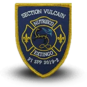 Ecusson Brodé Pompiers Vulcain