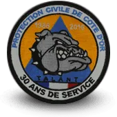 Ecusson Brodé Protection Civile De Côte D'or