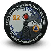 Ecusson Brode Protection Civile Hauts-De-Seine Border=