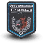 Ecusson brodé GSPR - RATP Sûreté - Agent Cynophile