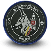 Ecusson Brodé Zp Mons / Quevy Police - 1805