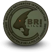 Ecusson Pvc Bri Police Brigade Recherche Intervention Lille