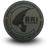 Ecusson Pvc Bri Police Brigade Recherche Intervention Rouen