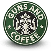 Ecusson Pvc 3D Gomme Guns And Coffee