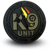 Ecusson Pvc K9 Unit Police Politie Belgium