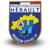Ecusson Pvc Protection Civile Herault Covid
