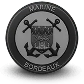 Ecusson Pvc Marine Nationale Bordeaux Basse Visibilité