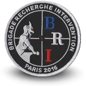 Ecusson Brodé Bri Paris - Brigade Anti-Gang Police Nationale - 1418