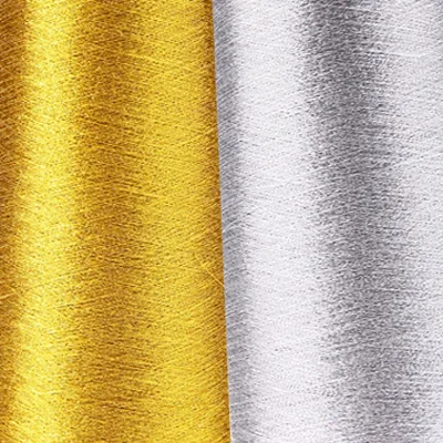 Fils métalliques or et argent