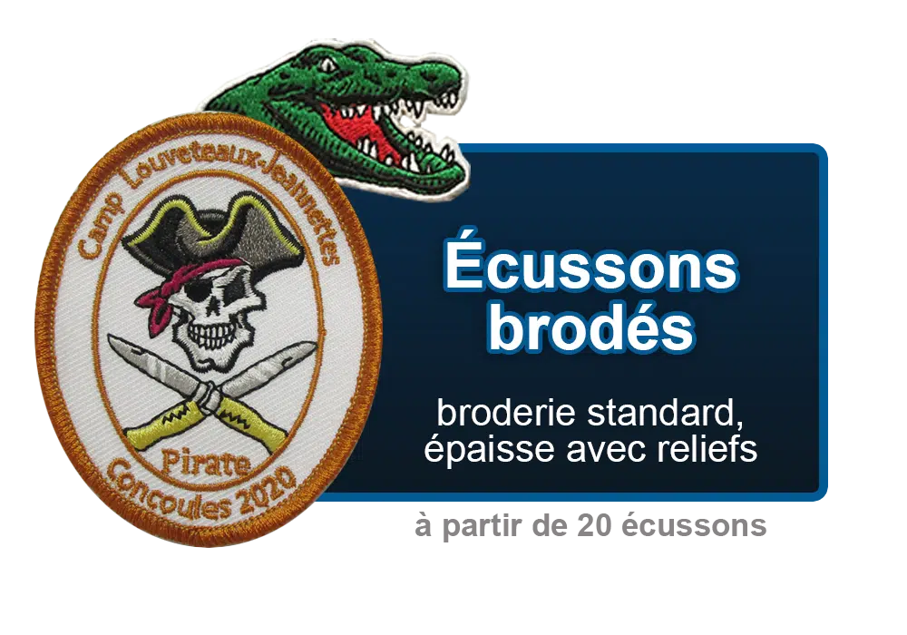 Écusson brodé personnalisé sur mesure – Creation Ecussons