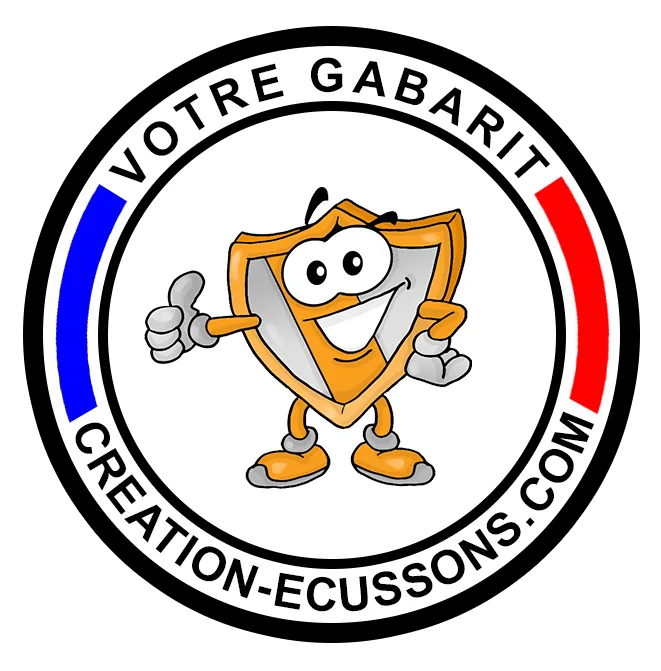 Gabarit modèle d'écussons à créer