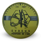 Ecusson Pvc Pompier De L'air Evreux