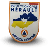 Écusson Protection Ciile Hérault Mission Ukraine