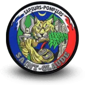 Écusson Tissage Sapeurs Pompiers Saint Claude