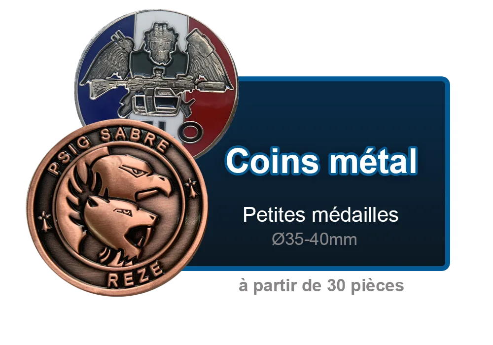 Médailles et coins personnalisés