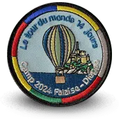 Ecusson Brode Tour Du Monde En 14 Jours