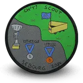 Ecusson Tissé Chti Scout