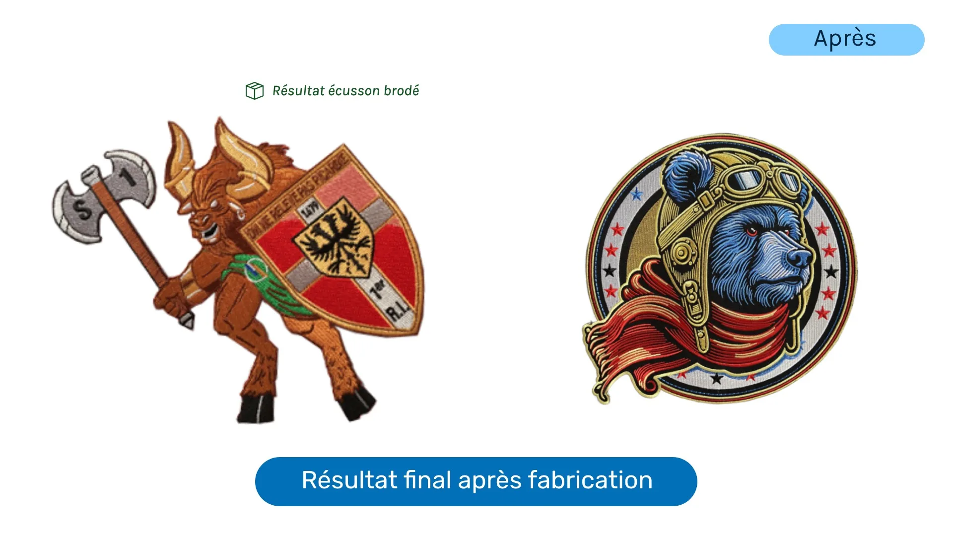 Après - Résultat de l'écusson