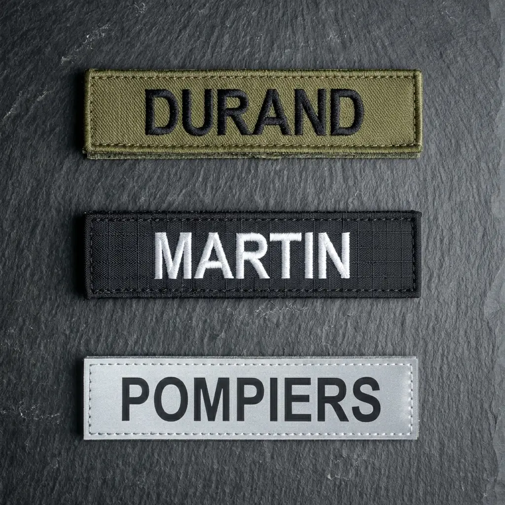Matières bandes d'identification : Cordura et 3M rétroréfléchissant