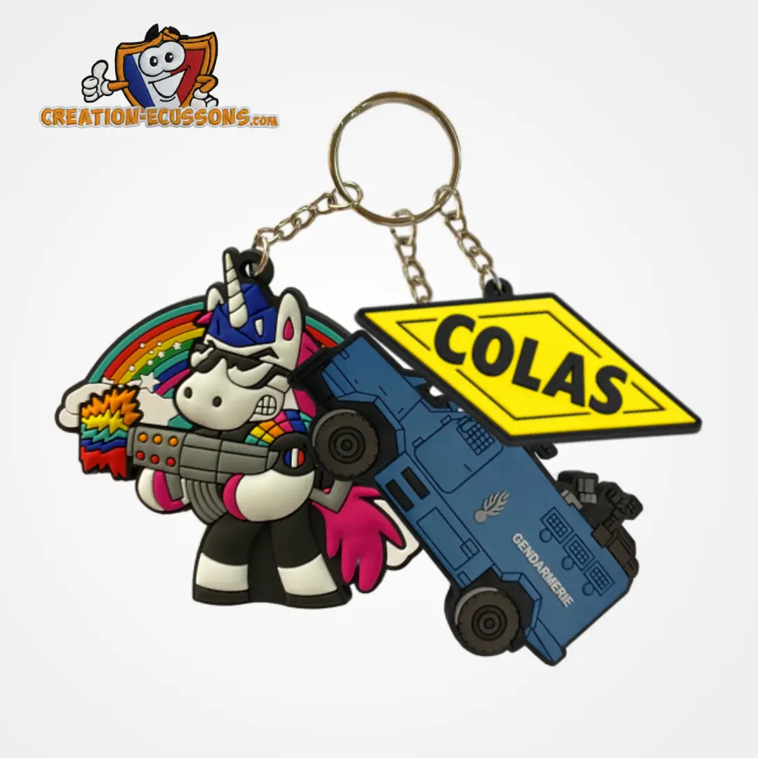 Porte-clés PVC 3D personnalisés avec logo en relief